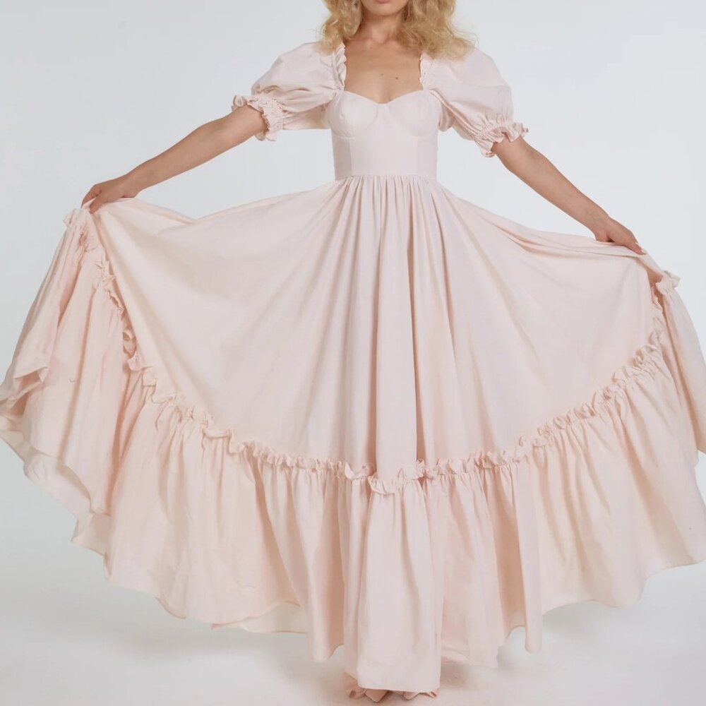 The Lickety Split Ritz Gown from Selkie 2X Pink
